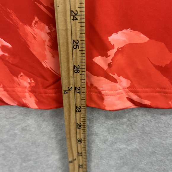 Birdie Bound Polo Shirt Mens Small Red Orange Abstract Golf Performance Active - Picture 6 of 7